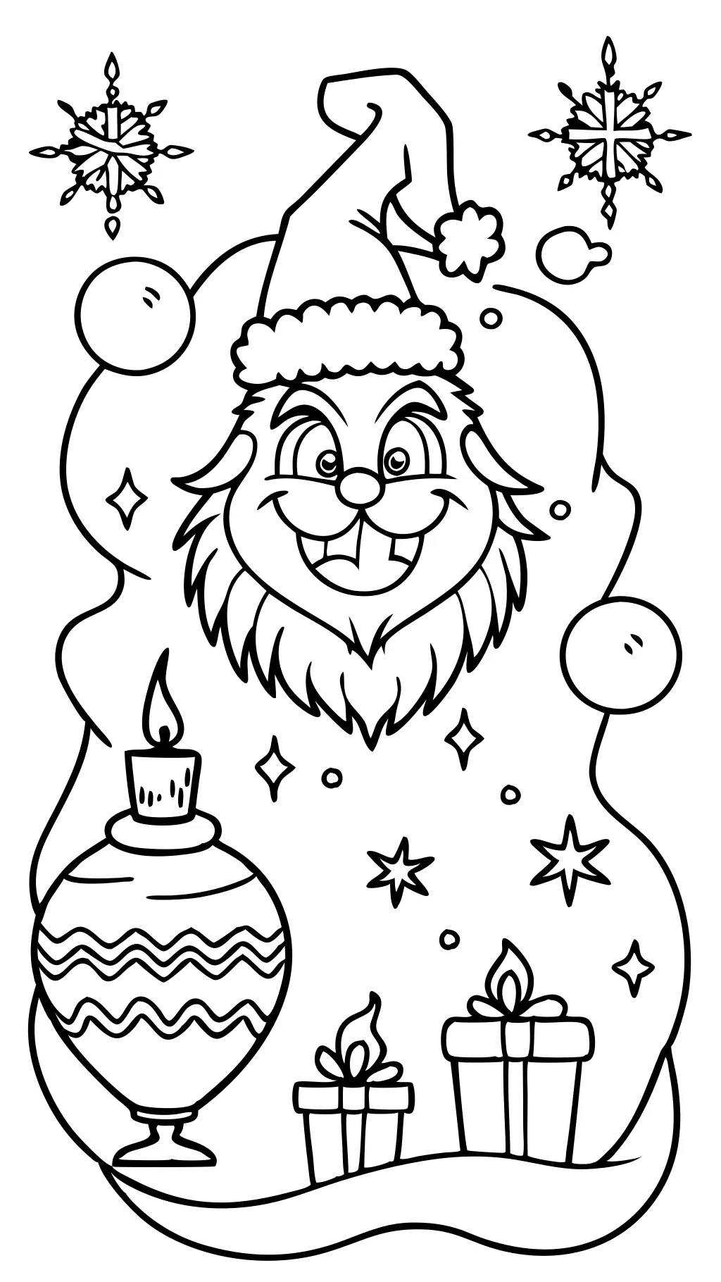 how the grinch stole christmas coloring pages